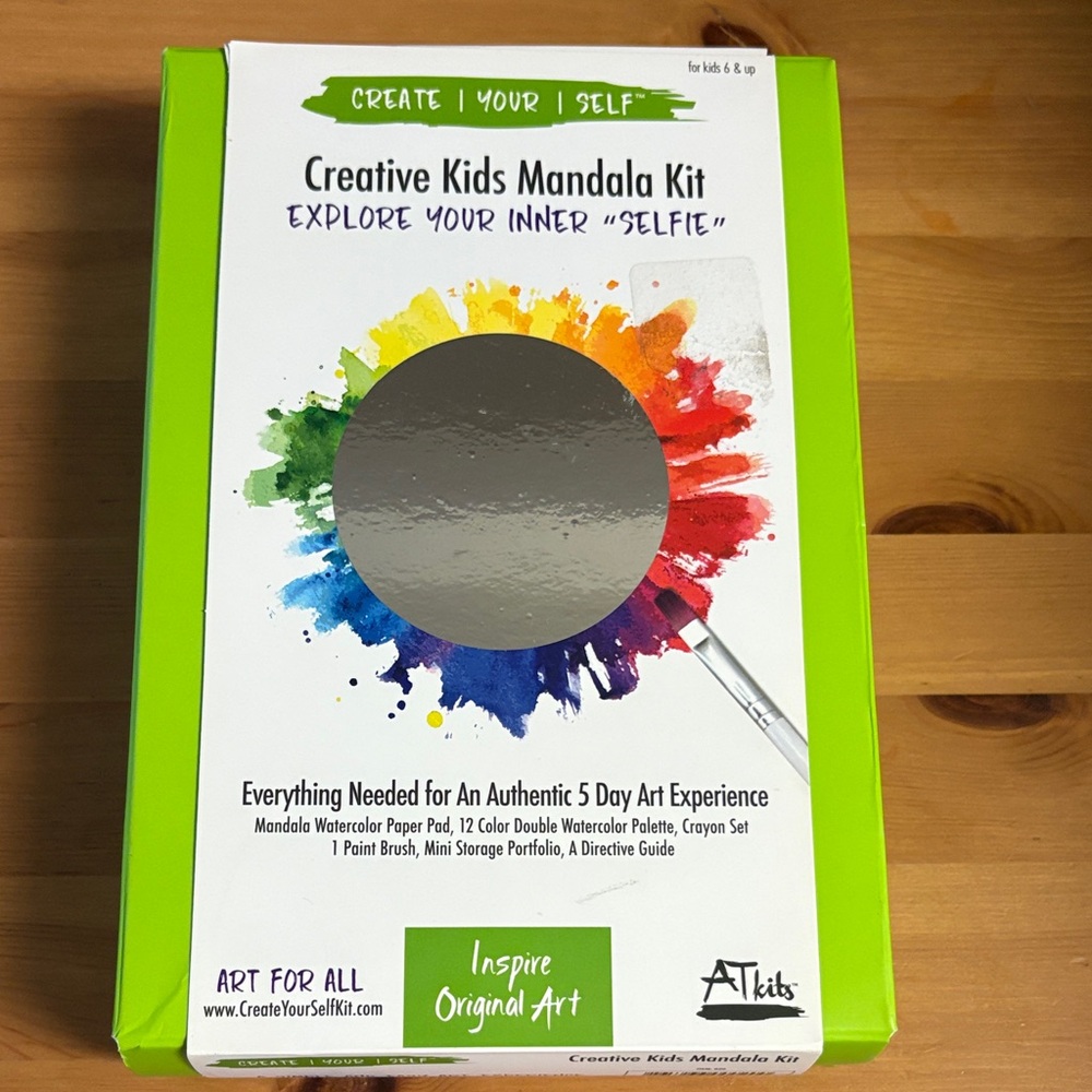 Creative Kids Mandala Kit with Watercolor Palette